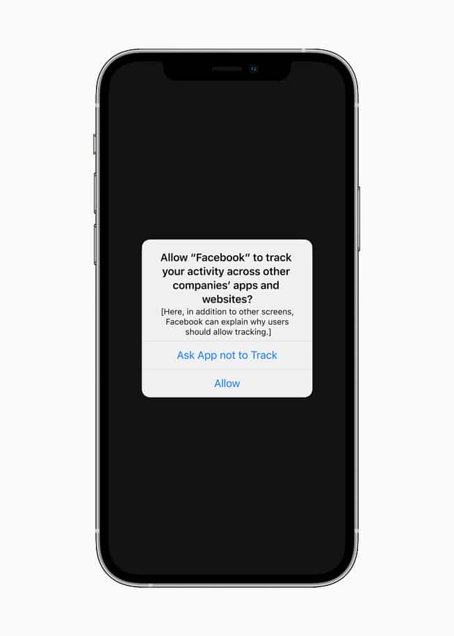 Apple iOS Iphone App Tracking Transparancy Facebook